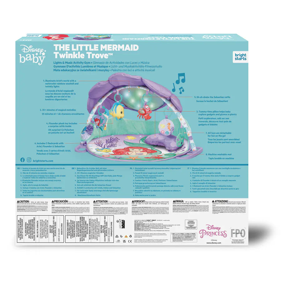 Bright Starts The Little Mermaid Twinkle Trove Lights & Music Activity Gym