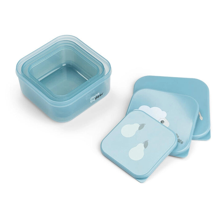 Done By Deer Snack Box Set 3 Pcs Tiny Farm Blue (Blue)
