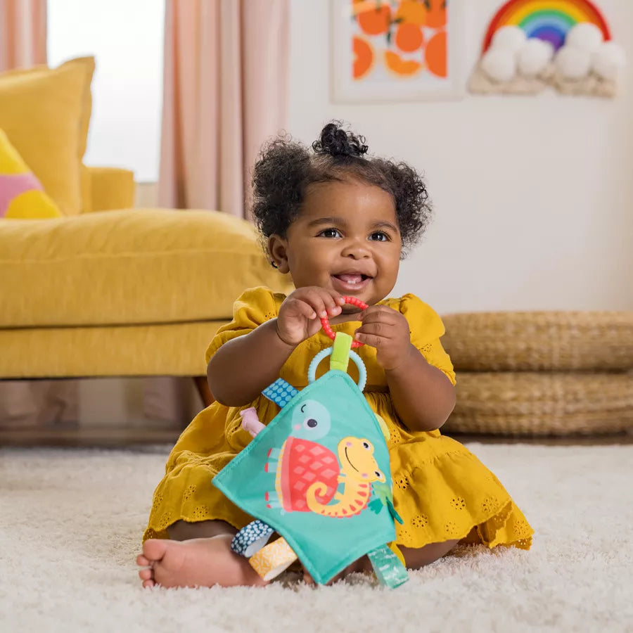 بطانية مهدئة Fuzzy Feelies من Bright Starts بطانية مهدئة Fuzzy Feelies من Bright Starts