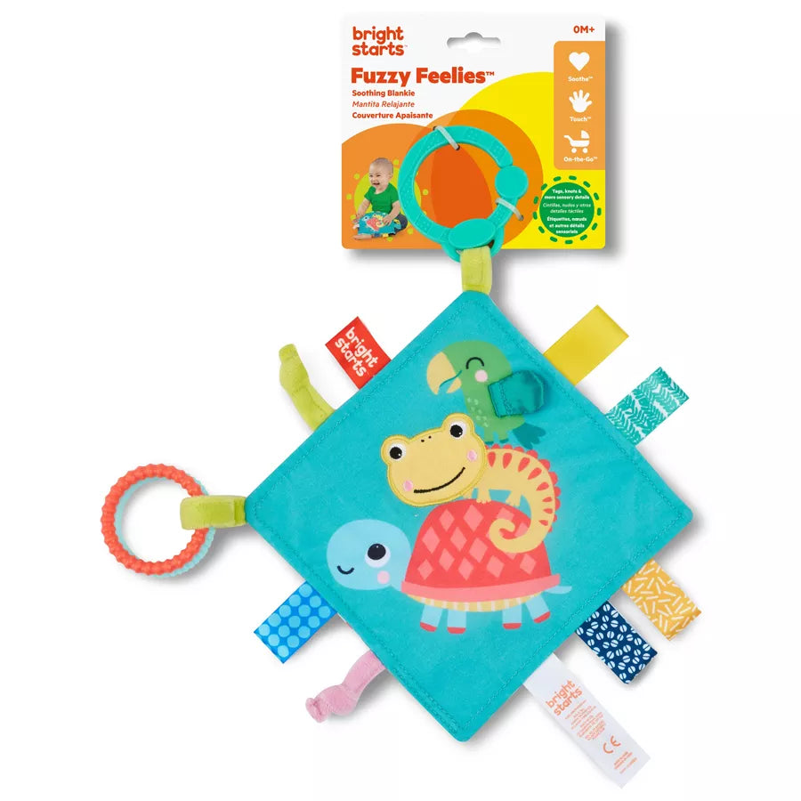 بطانية مهدئة Fuzzy Feelies من Bright Starts بطانية مهدئة Fuzzy Feelies من Bright Starts