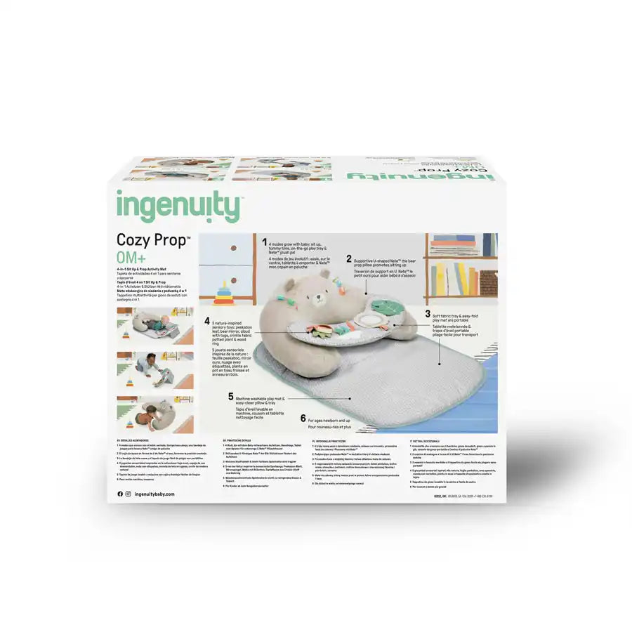 سجادة الجلوس والنشاط 4 في 1 من Ingenuity Cozy Prop سجادة الجلوس والنشاط 4 في 1 من Ingenuity Cozy Prop