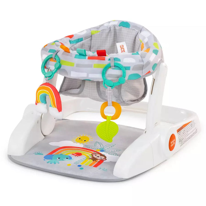 Bright Starts Giggle Station 2 in 1 Sit Up Floor Seat Playful Paradise