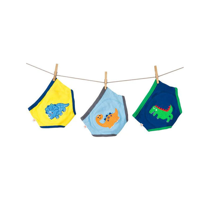 Zoocchini 3 Piece Organic Potty Training Pants Set 2T/3T Boys (Jurassic Pals)