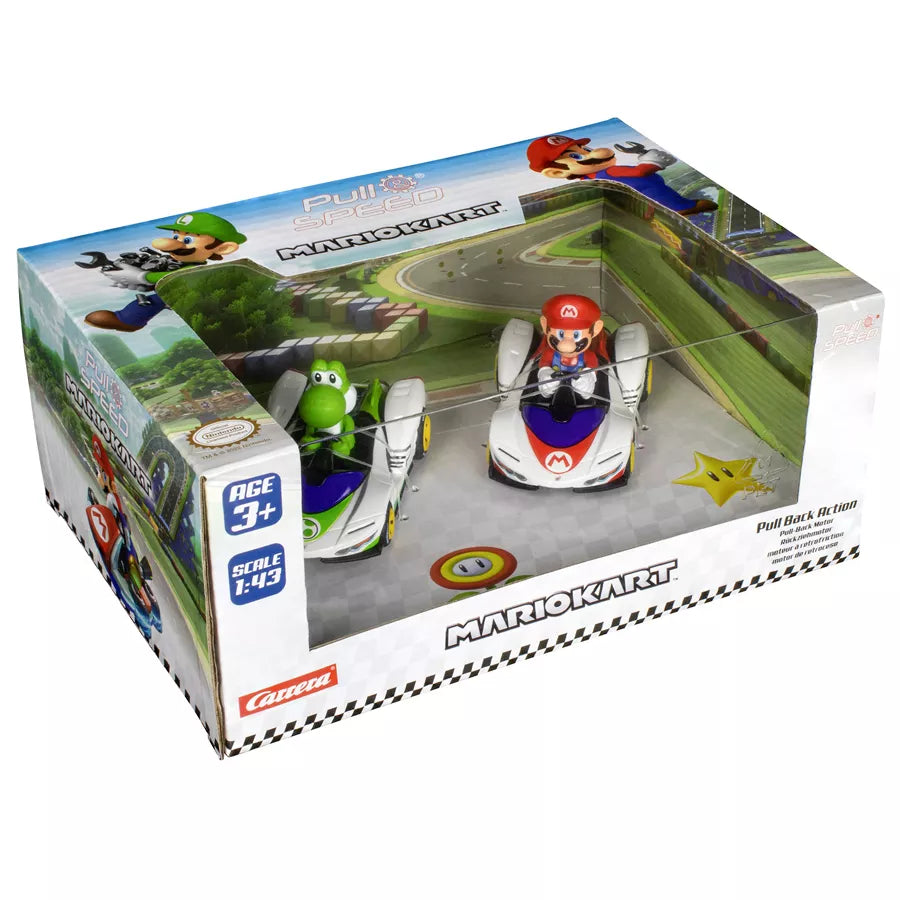Carrera Pull N Speed Mario Kart P-Wing Twinpack Carrera Pull N Speed Mario Kart P-Wing Twinpack