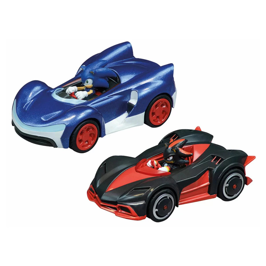 Carrera Pull N Speed Twin Pack Sonic Vs Shadow 1:43 Scale Cars