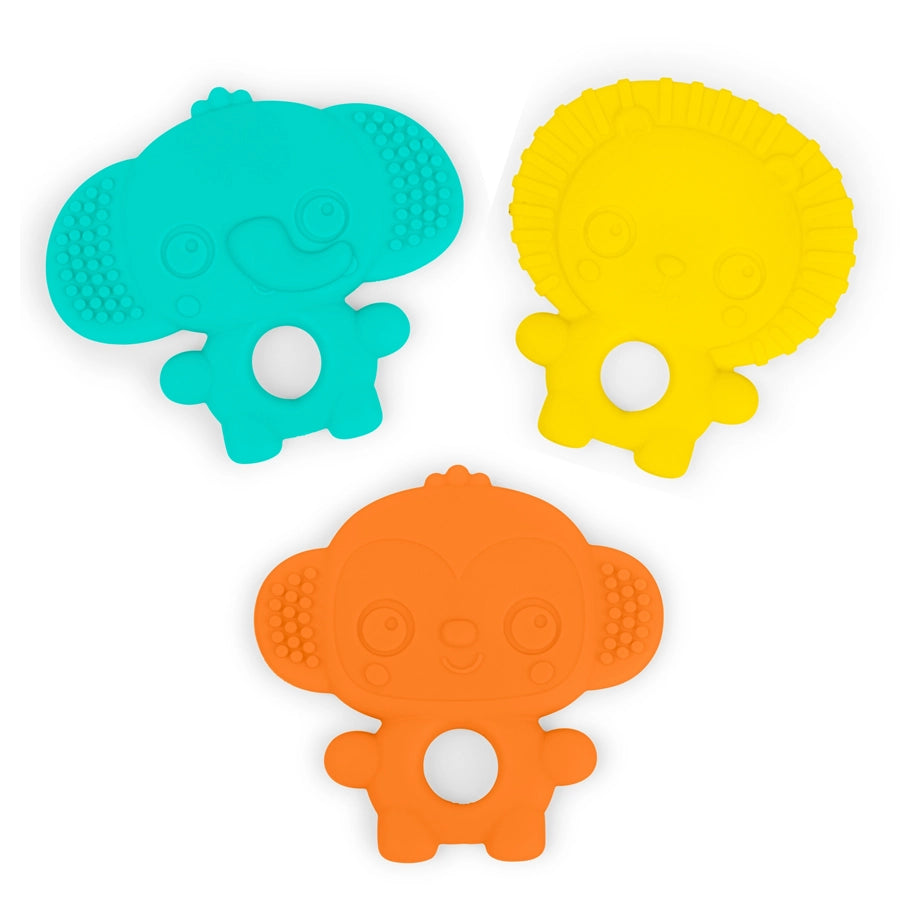 Bright Starts Gummy Buddies Textured Teethers (3-Pack)