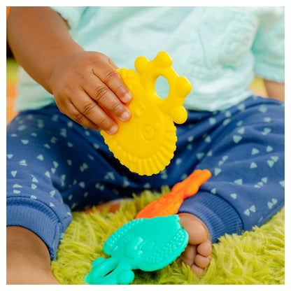 Bright Starts Gummy Buddies Textured Teethers (3-Pack)