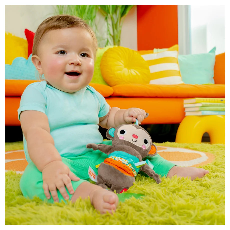 Bright Starts Pull Down Musical Monkey Peg Toy