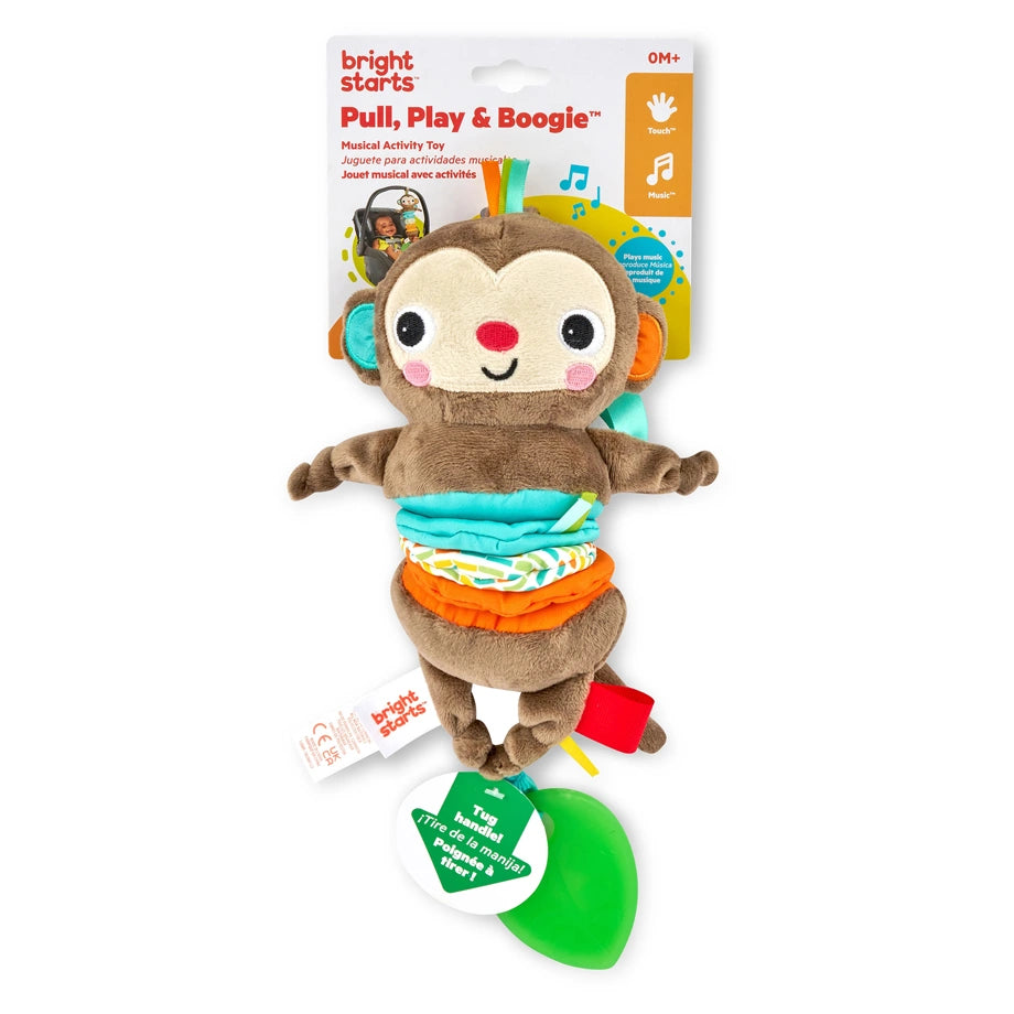 Bright Starts Pull Down Musical Monkey Peg Toy