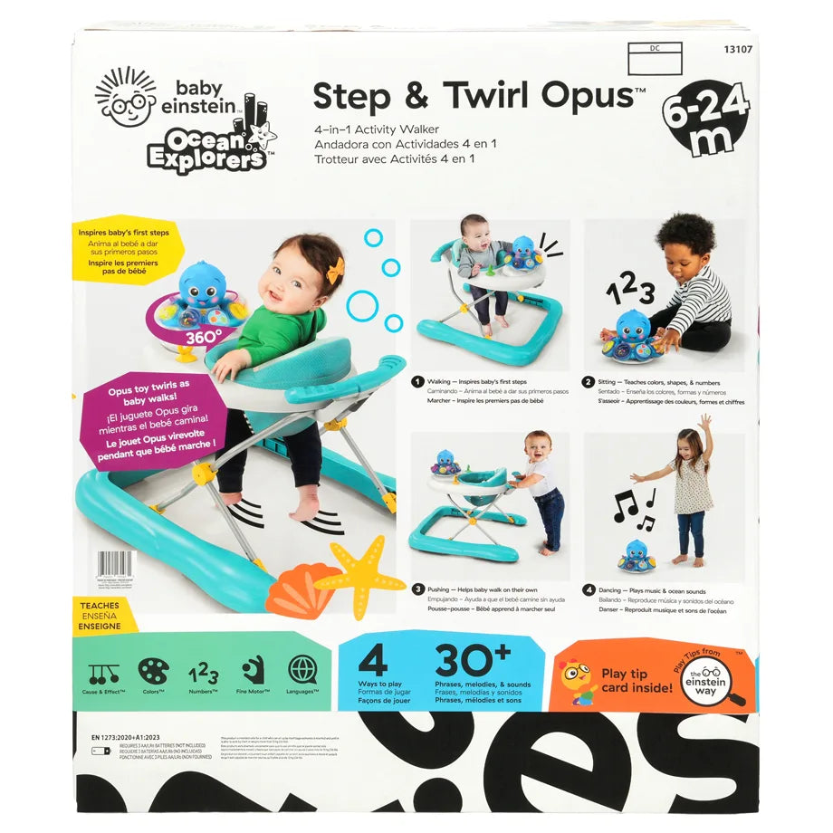 Baby Einstein Step & Twirl Opus 4 in 1 Activity Walker