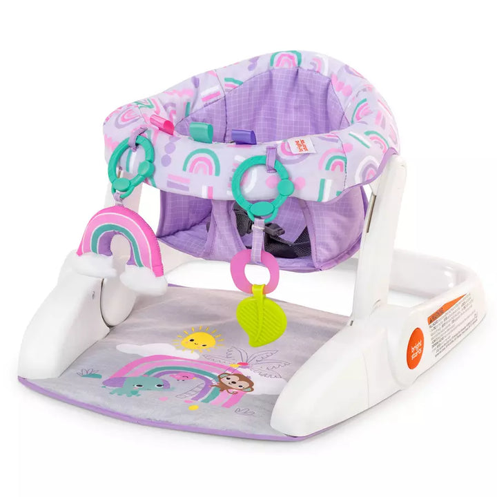 Bright Starts Giggle Station 2 in1 Sit Up Floor Seat (Purple Paradise)