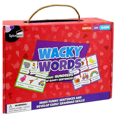 SpiceBox Match & Learn Wacky Words Jigsaw Puzzle Set