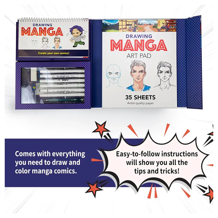 SpiceBox Petit Picasso Drawing Manga Tips & Tricks Drawing Kit (Paperback)