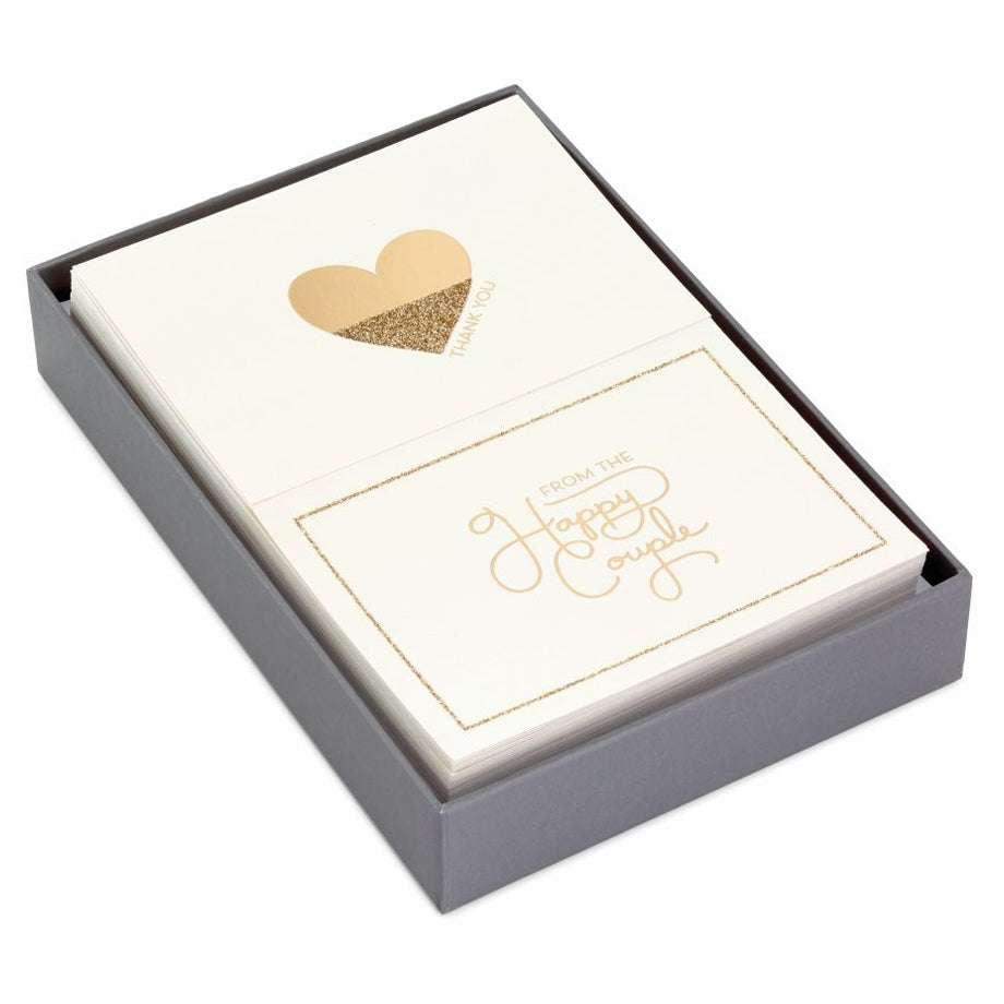 Hallmark Happy Couple Bulk Thank You Note Assortment (Pack of 50)