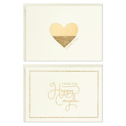Hallmark Happy Couple Bulk Thank You Note Assortment (Pack of 50)