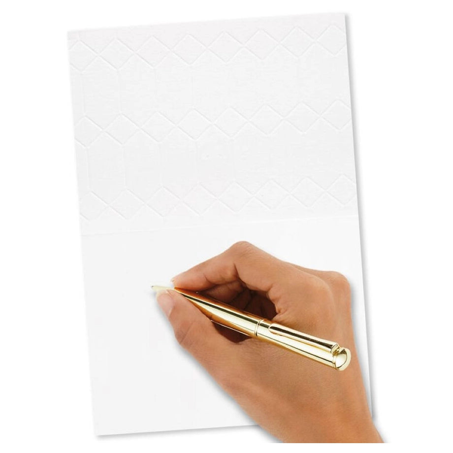 Hallmark Gold Butterfly on Pink Blank Note Cards (Pack of 8)