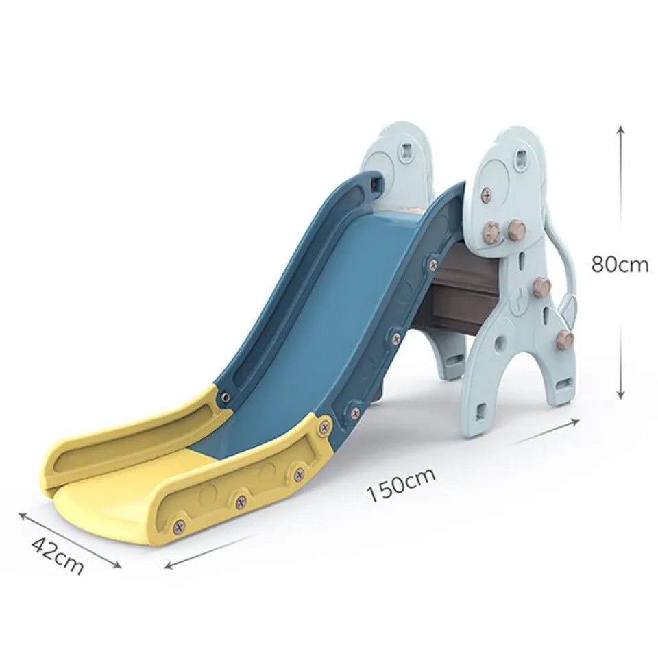 Little Story Dinosaur Slide with Basket Ball Hoop