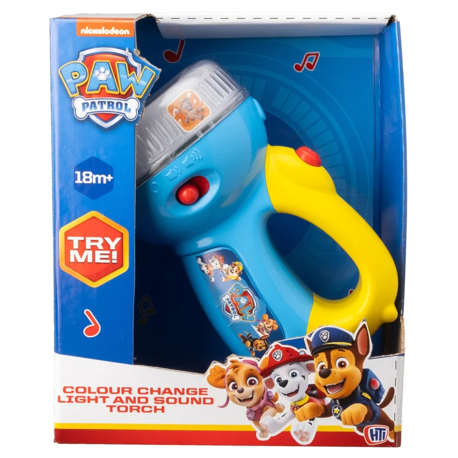 Hti Paw Patrol  Colour Change Light and Sound Torch