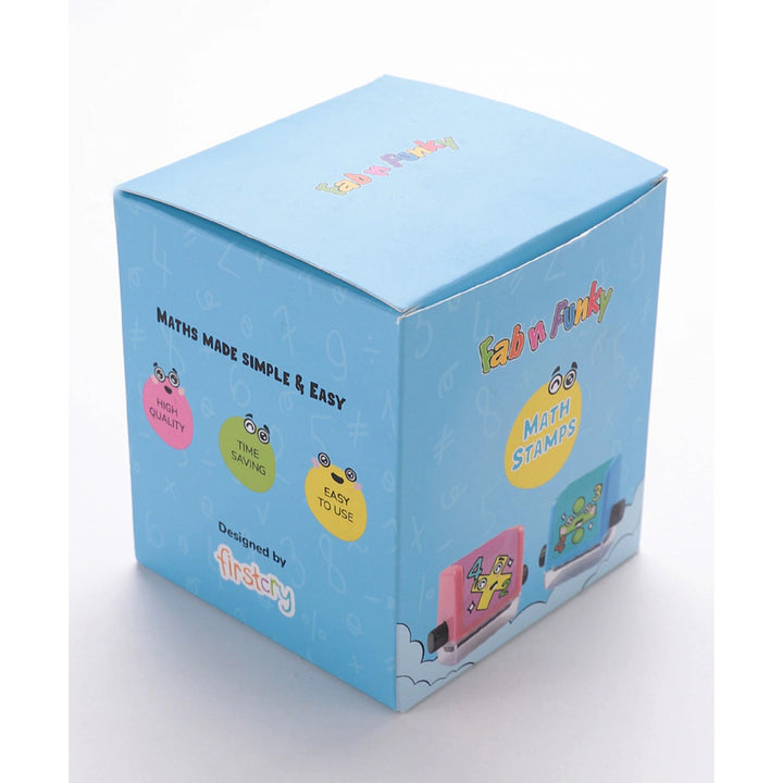 Fab N Funky Math Roller Stamp 6pcs (Red-Blue)