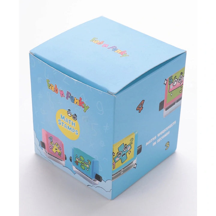 Fab N Funky Math Roller Stamp 6pcs (Blue)