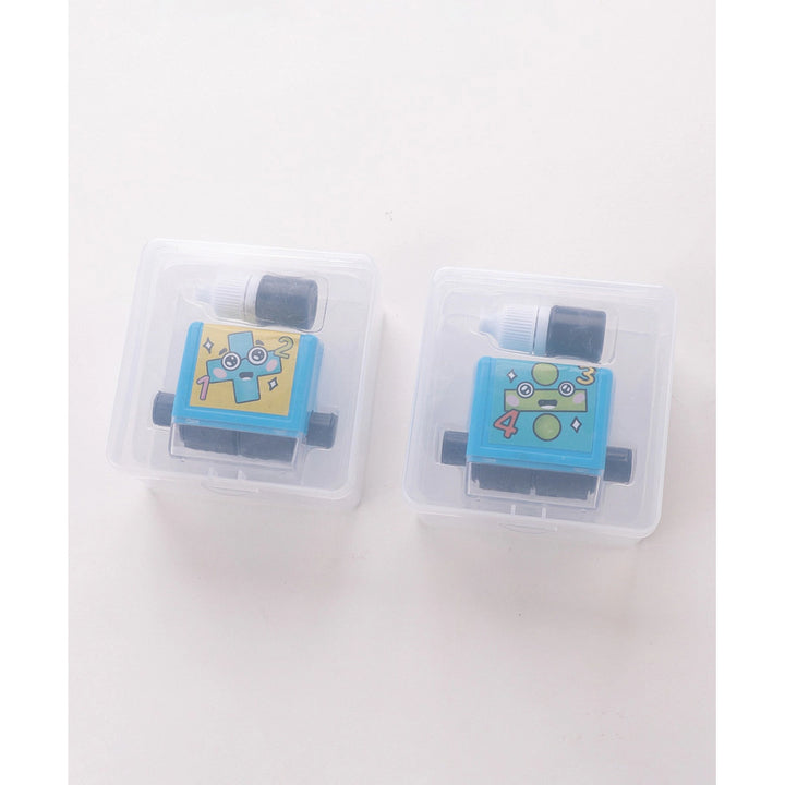 Fab N Funky Math Roller Stamp 6pcs (Blue)