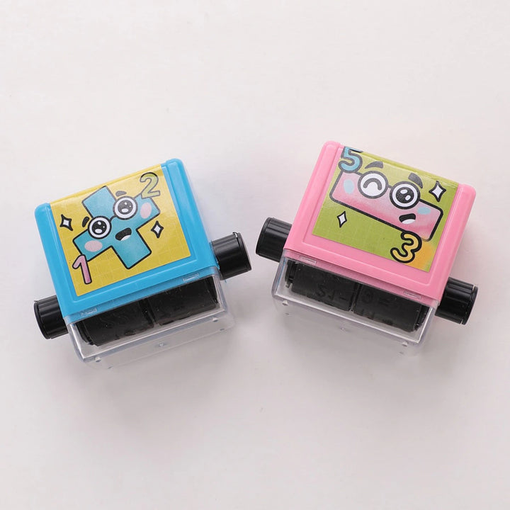 Fab N Funky Math Roller Stamp 6pcs (Blue-Red)