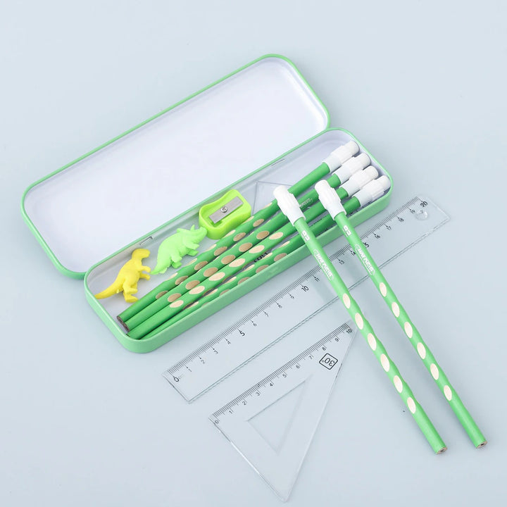 Fab N Funky Dinosaur Theme Stationery Set Pack of 13 (Green)