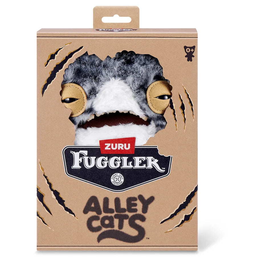 Zuru Fuggler Alley Cats Plush 9" (Wide-Eyed Cat)