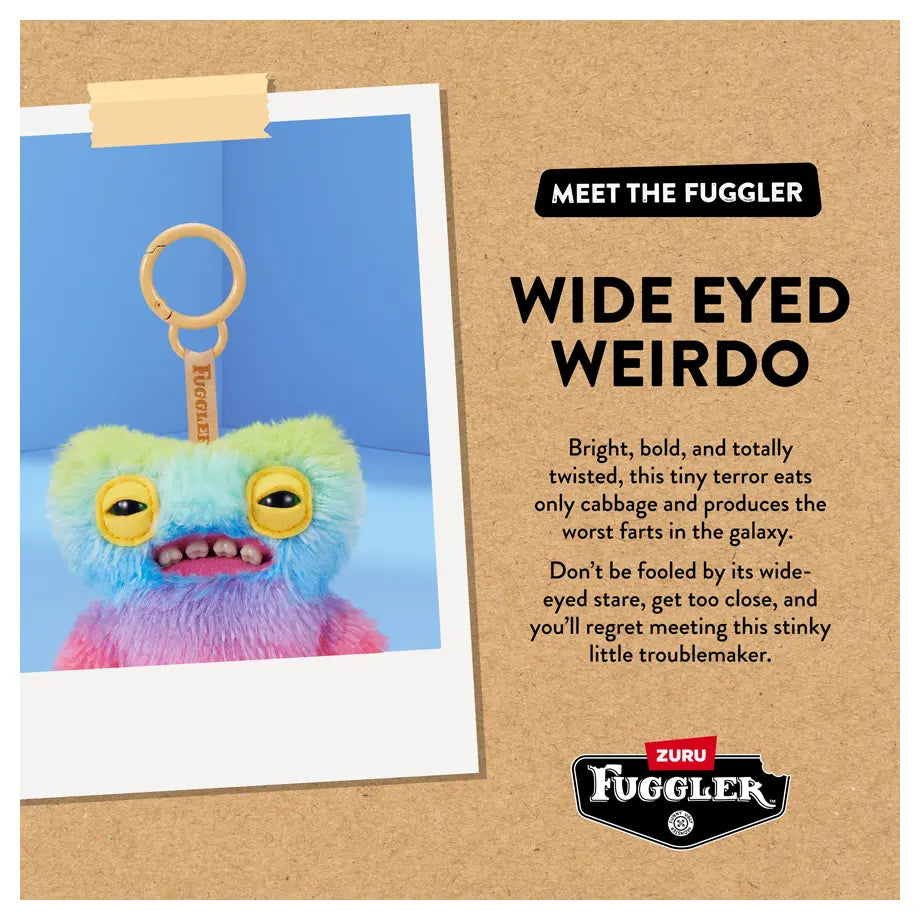Zuru Fuggler Mini Series 6 Keyring 5" (Wide-Eyed Weirdo Pink)