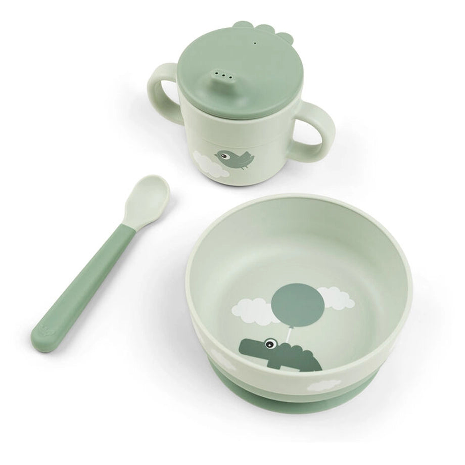 Done By Deer Foodie First Meal Set Happy Clouds (Green)