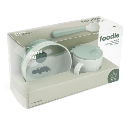 Done By Deer Foodie First Meal Set Happy Clouds (Green)