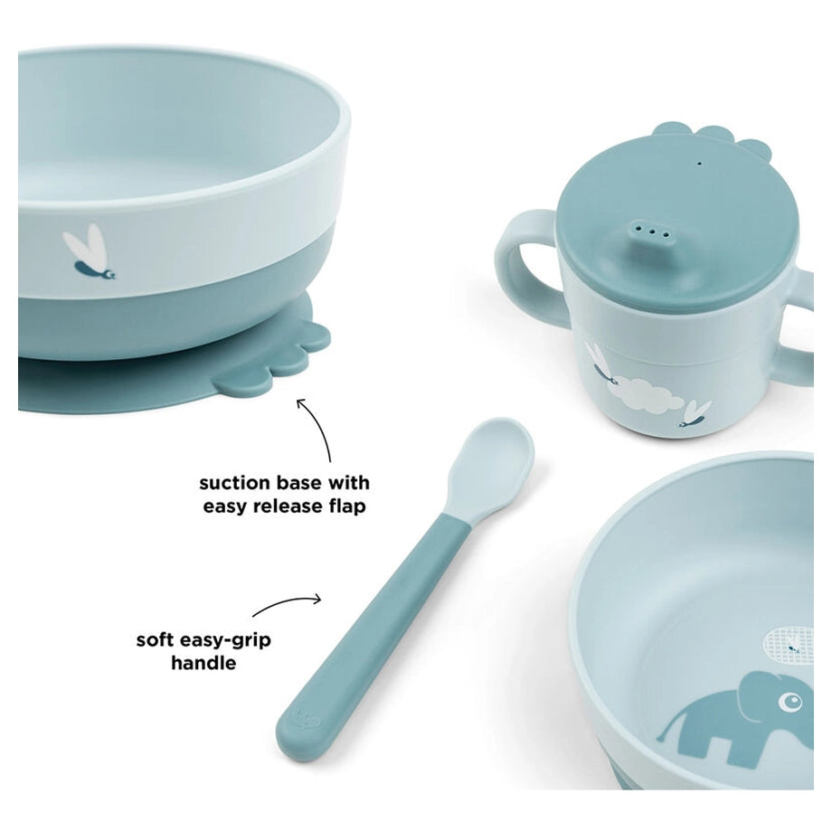 Done By Deer Foodie First Meal Set Elphee (Blue)