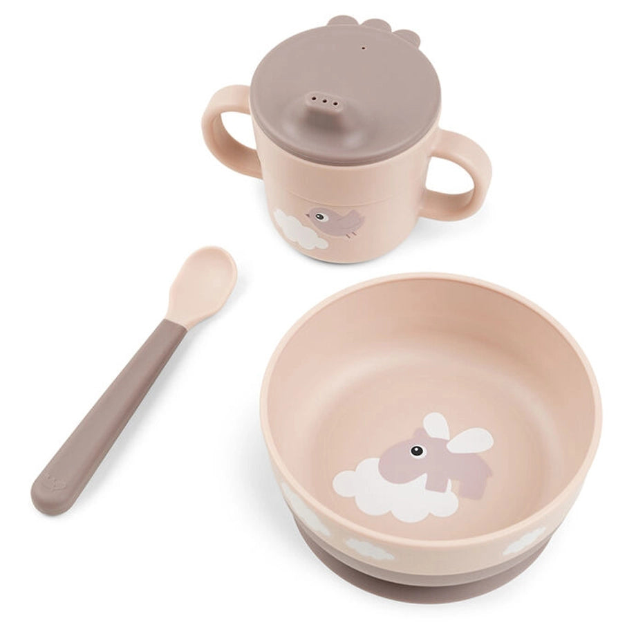 Done By Deer Foodie First Meal Set Happy Clouds (Powder)