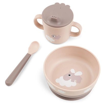 Done By Deer Foodie First Meal Set Happy Clouds (Powder)