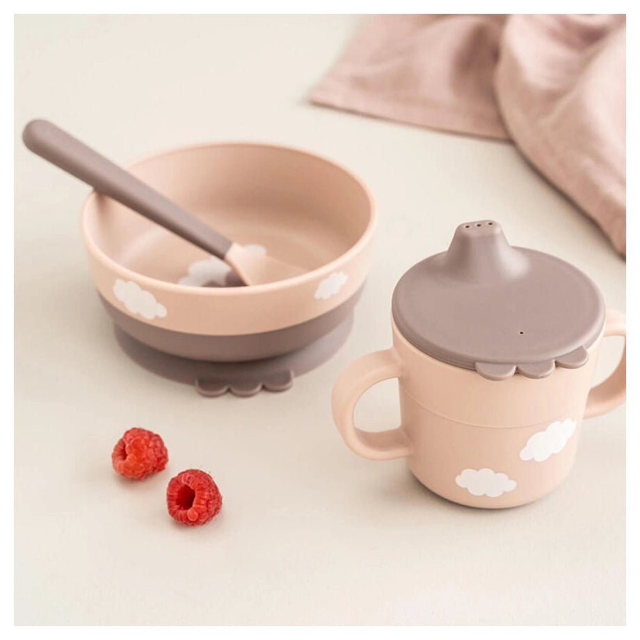 Done By Deer Foodie First Meal Set Happy Clouds (Powder)