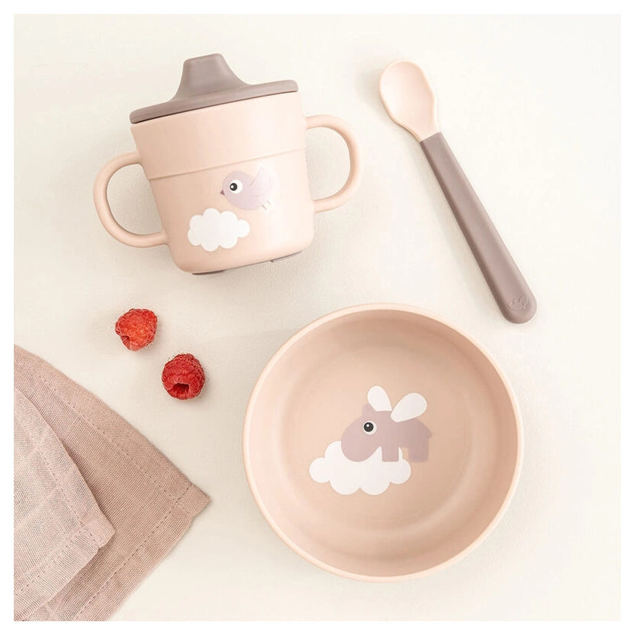 Done By Deer Foodie First Meal Set Happy Clouds (Powder)