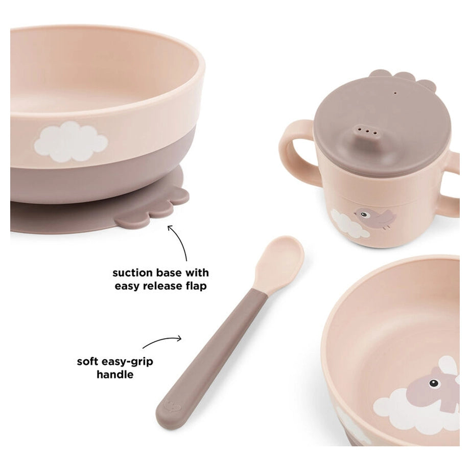 Done By Deer Foodie First Meal Set Happy Clouds (Powder)