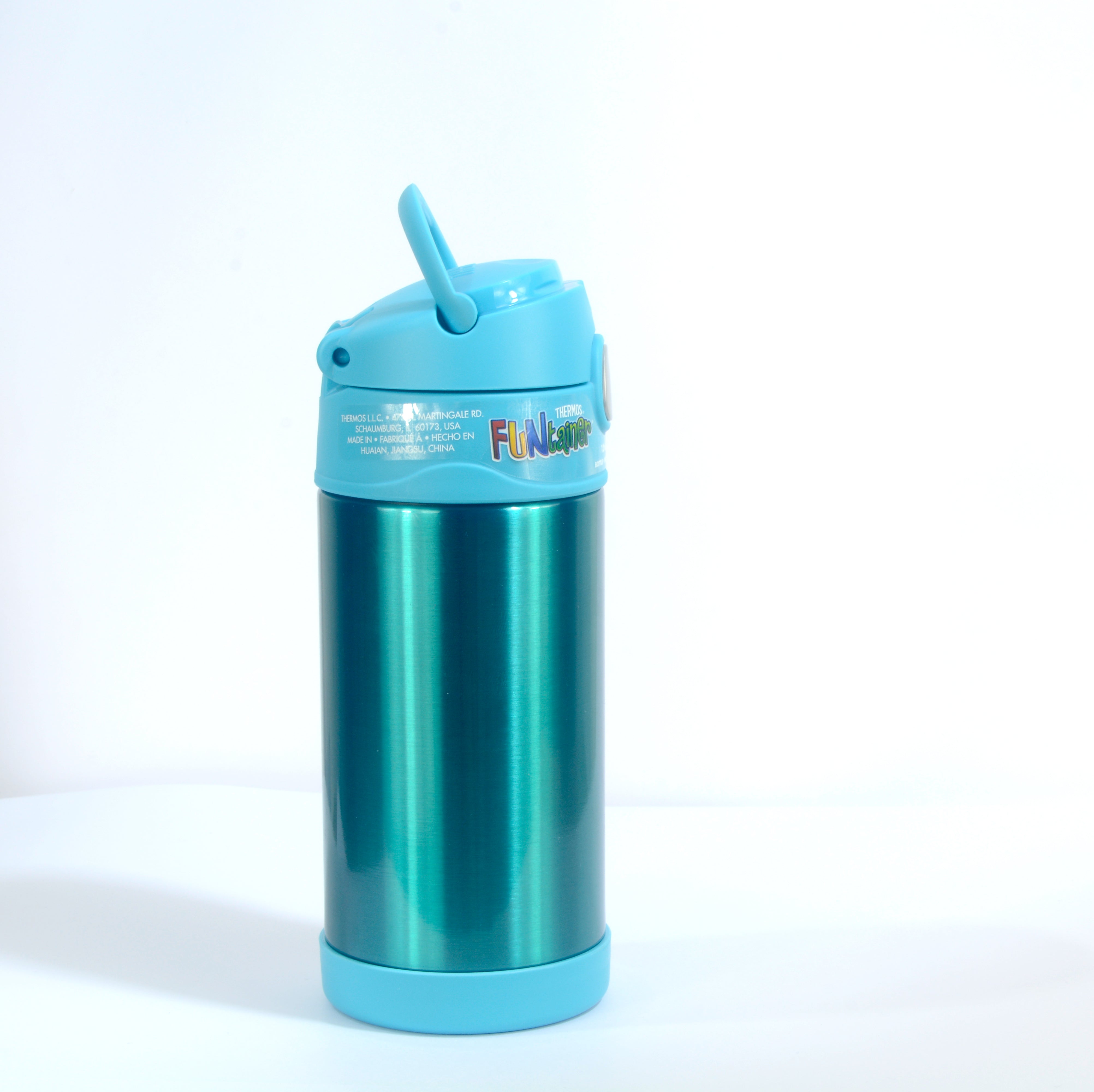 زجاجة ماء/ترمس للترطيب من الفولاذ المقاوم للصدأ من فانتينر - أزرق مخضر 355 مل