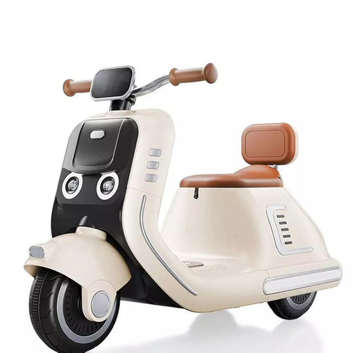 Electric Ride On Scooty (Off-White)
