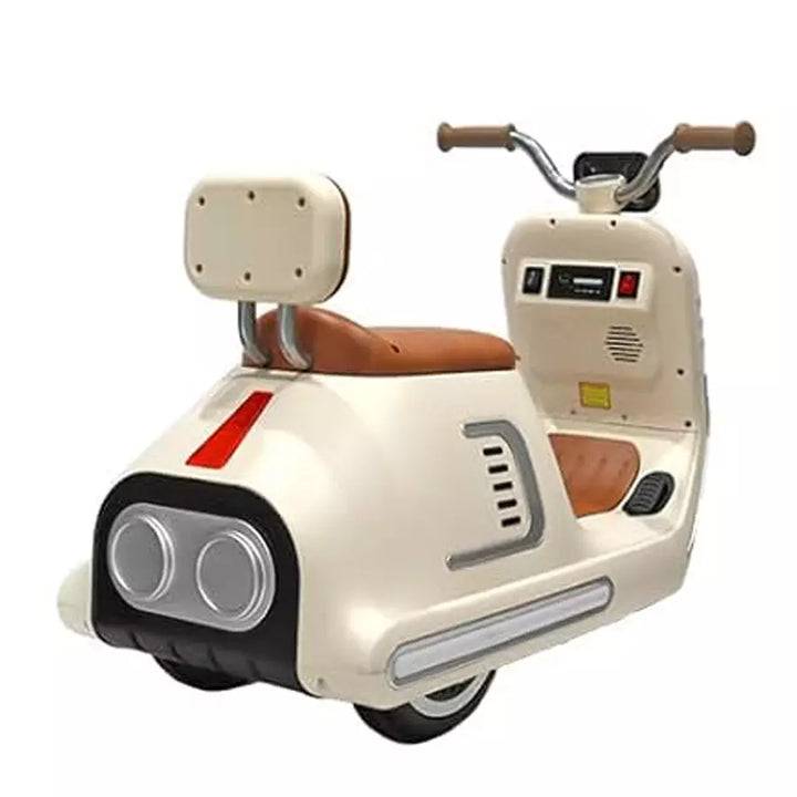 Electric Ride On Scooty (Off-White)
