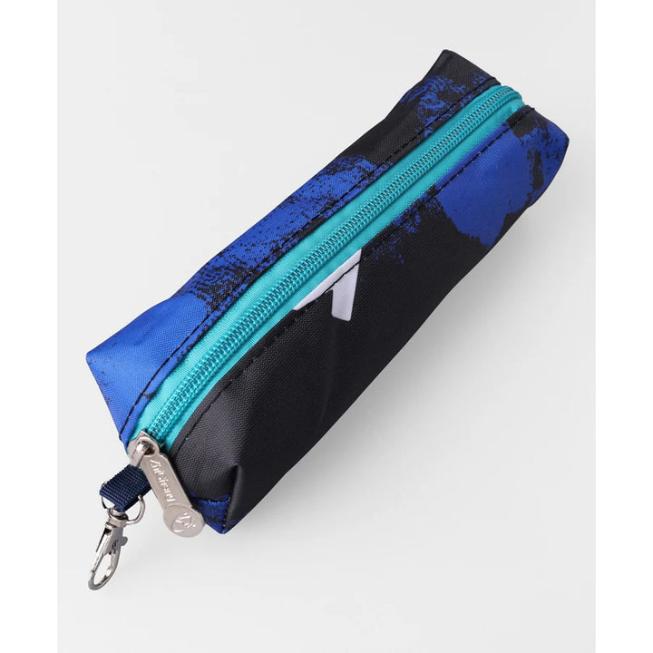 Fab N Funky Stylish Dino Theme Backpack with Pencil Pouch 15”(Black)