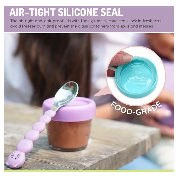 Melii Glass Food Storage Containers 2oz (Set of 12)