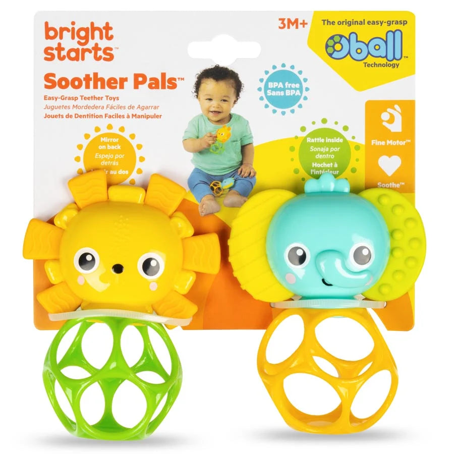لعبة Oball Soothing Pals Peg من Bright Starts (عبوة من قطعتين) لعبة Oball Soothing Pals Peg من Bright Starts (عبوة من قطعتين)