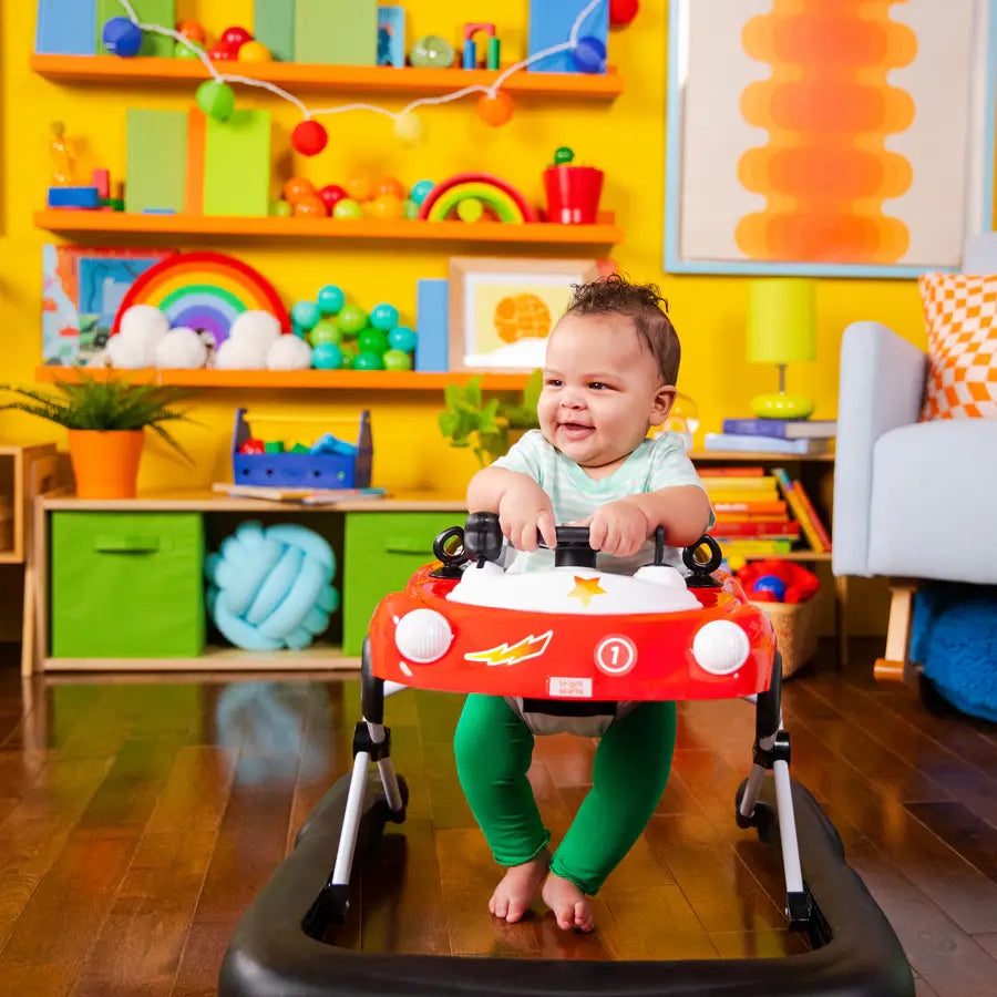 Bright Starts Little Speedster 3-in-1 Car Walker – Red Racer