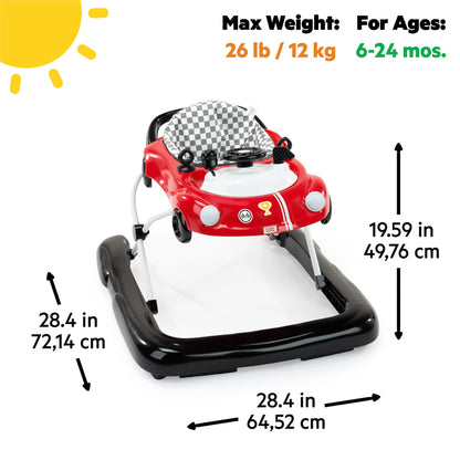 Bright Starts Little Speedster 3-in-1 Car Walker – Red Racer