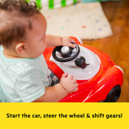 Bright Starts Little Speedster 3-in-1 Car Walker – Red Racer