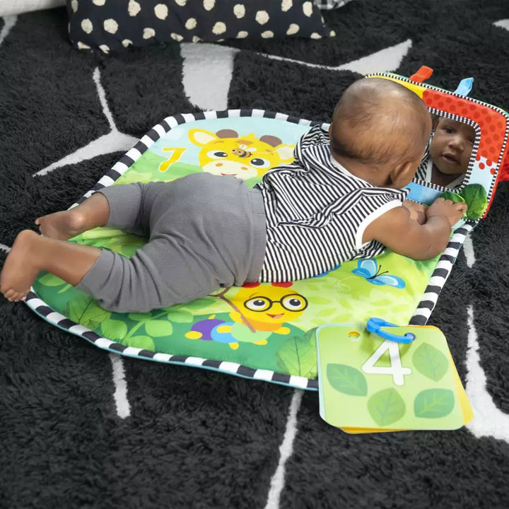 Baby Einstein Discovery Garden Tummy Time Mat & Mirror