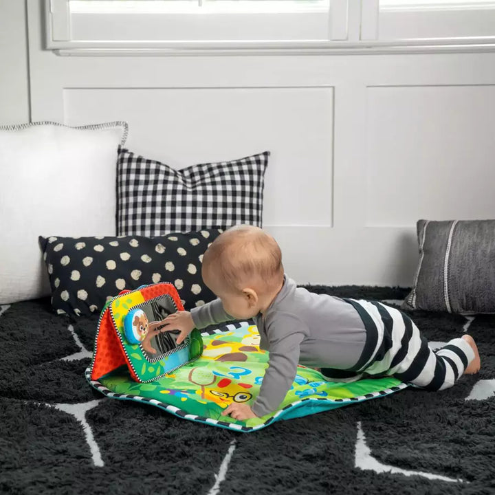 Baby Einstein Discovery Garden Tummy Time Mat & Mirror