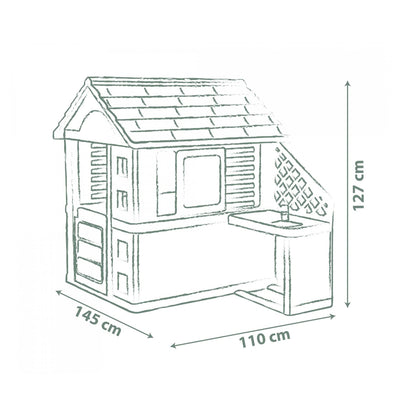 Smoby Pretty House with Summer Kitchen