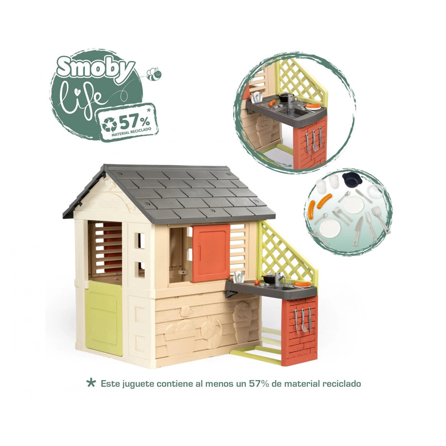 Smoby Nature Playhouse + Kitchen